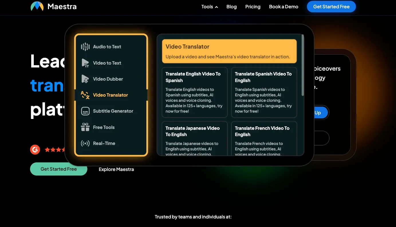 Maestra AI Video Translator
