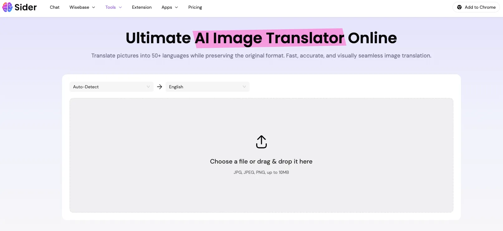 Sider AI Image Translator