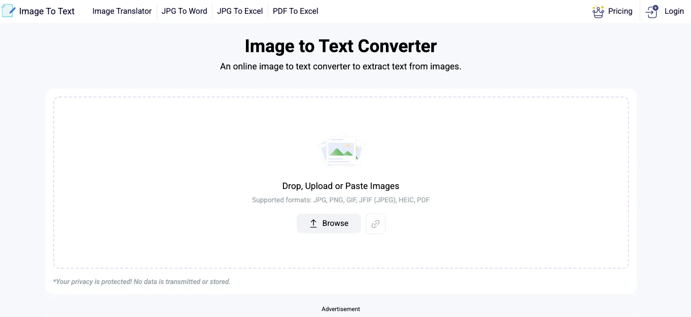 ImageToText.info Image Translator