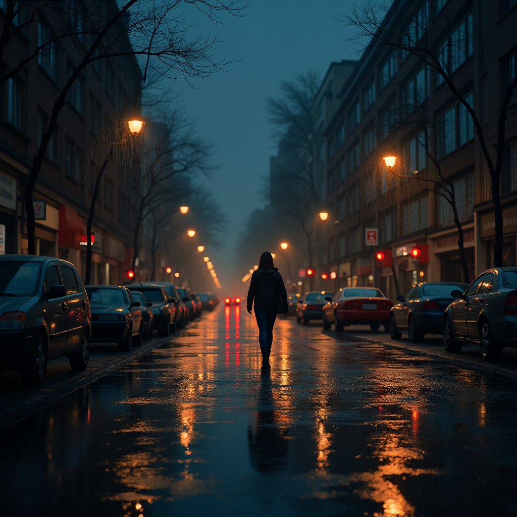 Lanterns in the Rain