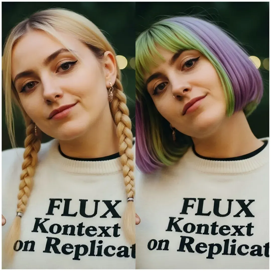 Fast Flux Kontext image processing results