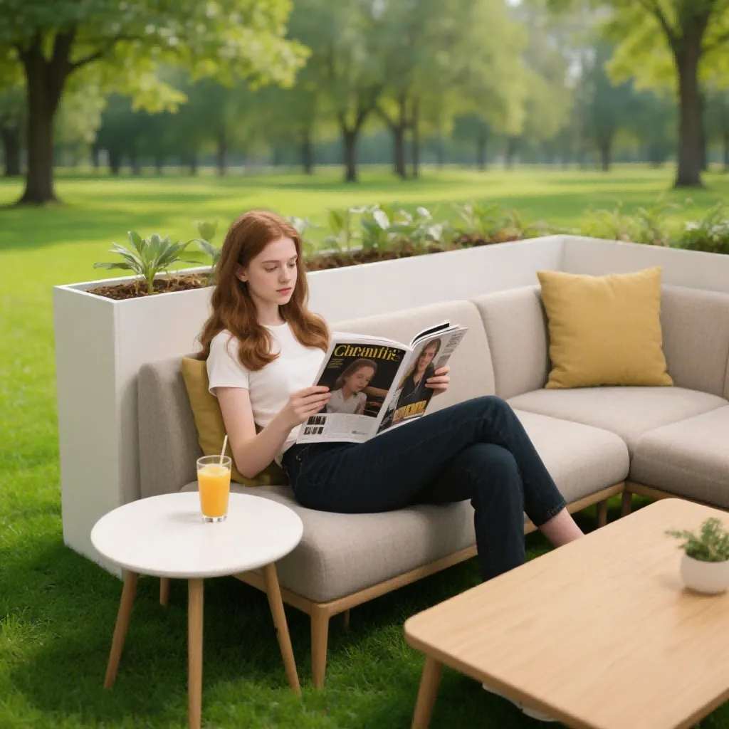 Indoor to Garden Background Replace - 后