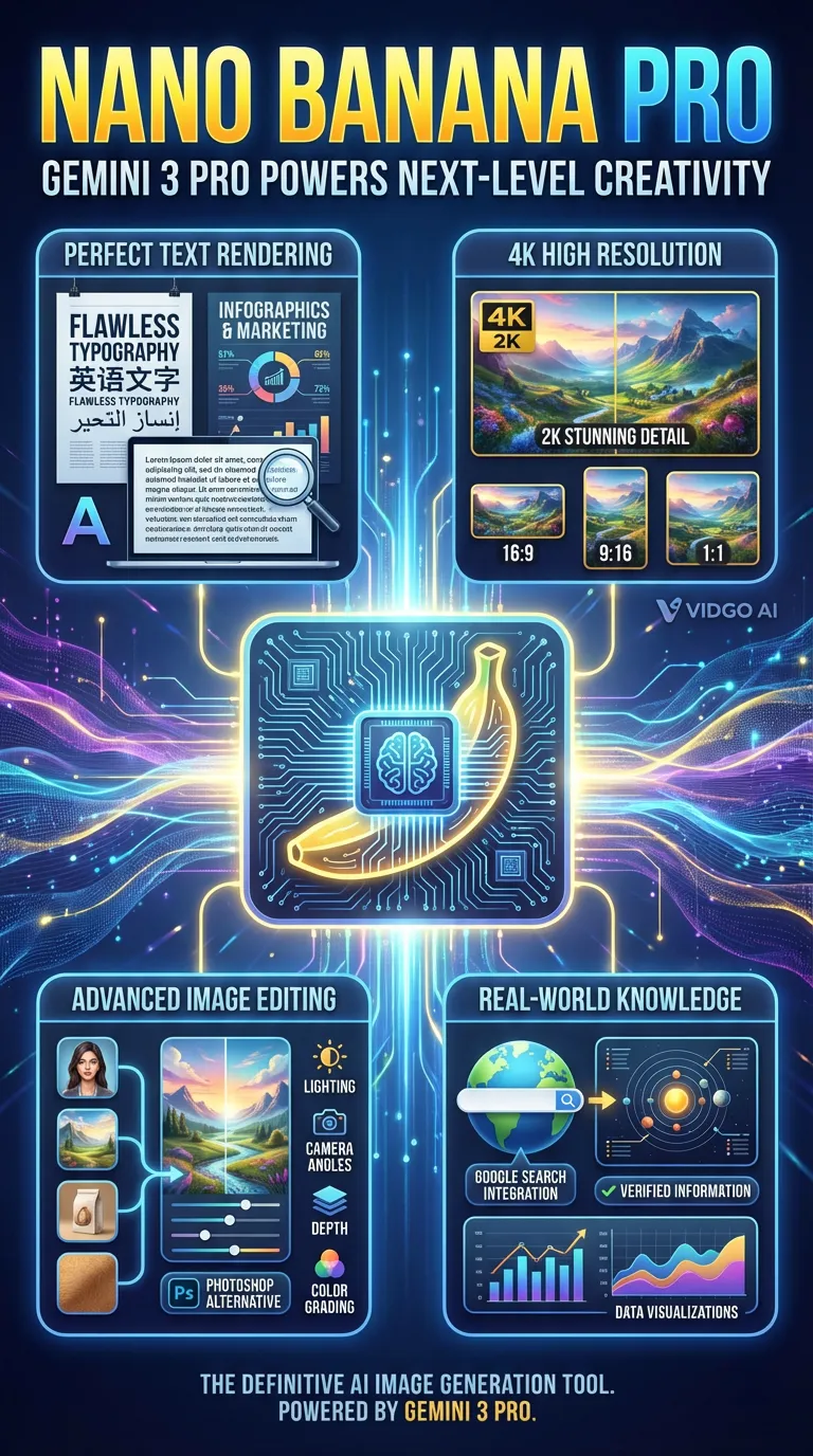 Nano Banana Pro AI image generator features