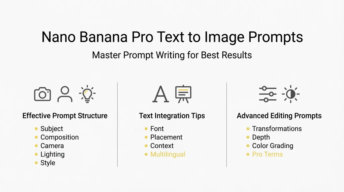 Nano Banana Pro prompt examples and tips
